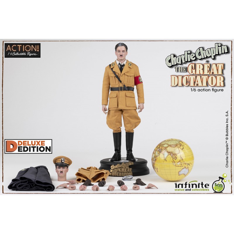 CHARLIE CHAPLIN THE GREAT DICTATOR DELUXE COLLECTIBLE ACTION FIGURE INFINITE STATUE