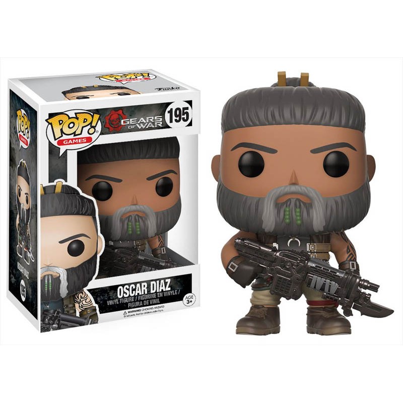 FUNKO POP! GEARS OF WAR - OSCAR DIAZ BOBBLE HEAD KNOCKER FIGURE FUNKO FUNKO POP! GEARS OF WAR - OSCAR DIAZ BOBBLE HEAD KNOCKER FIGURE FUNKO