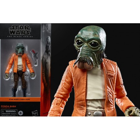 STAR WARS A NEW HOPE THE BLACK SERIES PONDA BABA ACTION FIGURE