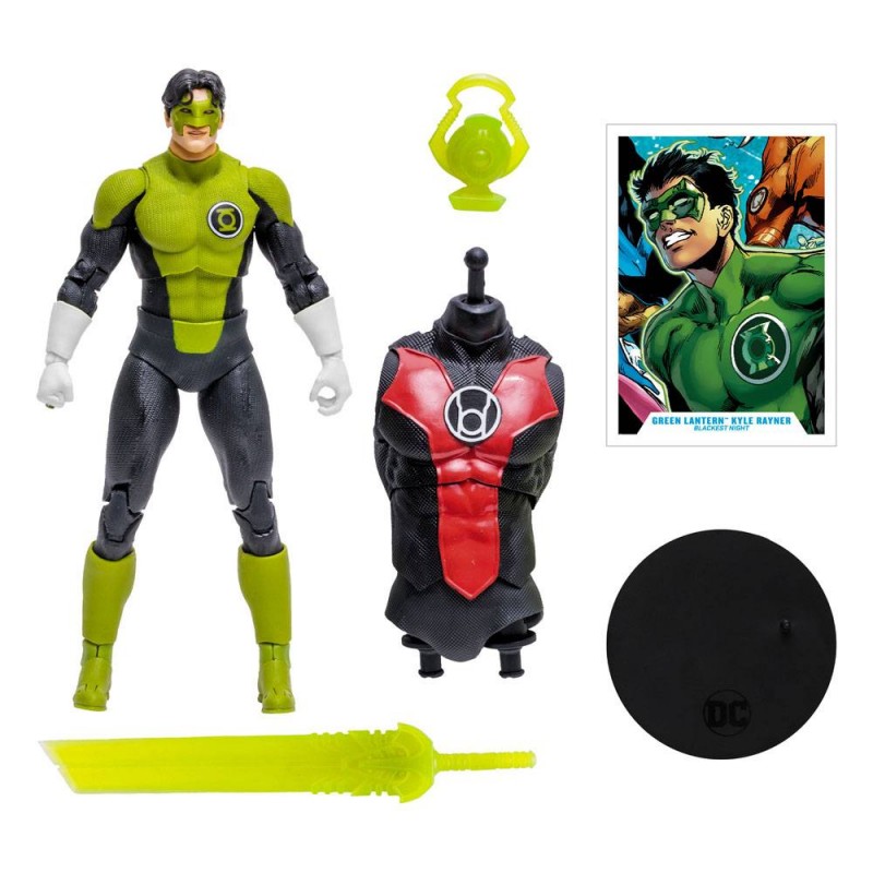 MC FARLANE DC MULTIVERSE BUILD A FIGURE BLACKEST NIGHT GREEN LANTERN KYLE RAYNER ACTION FIGURE MC FARLANE DC MULTIVERSE BUILD A FIGURE BLACKEST NIGHT GREEN LANTERN KYLE RAYNER ACTION FIGURE