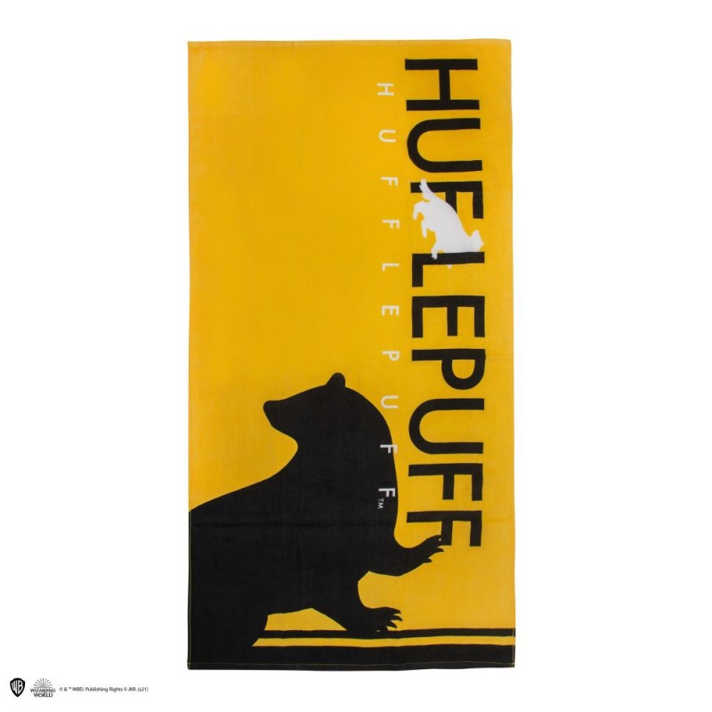 HARRY POTTER HUFFLEPUFF BEACH TOWEL 140X70CM TELO DA MARE TASSOROSSO CINEREPLICAS