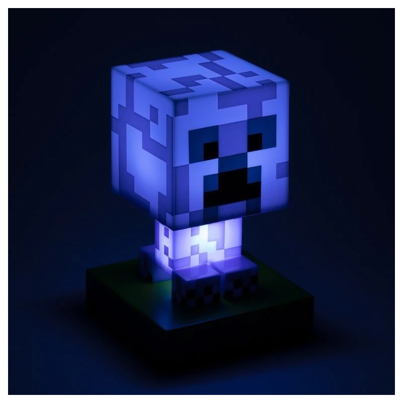 PALADONE PRODUCTS MINECRAFT 3D LAMP ICON CHARGED CREEPER LIGHT 10CM FIGURE