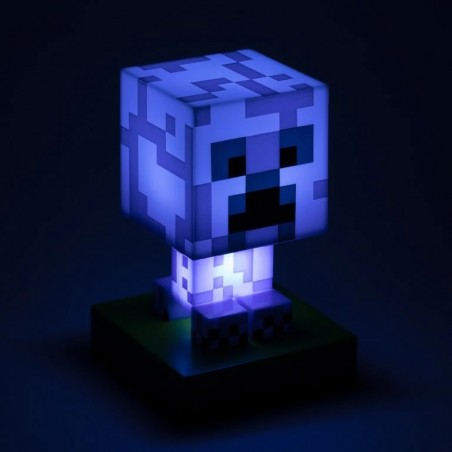 MINECRAFT 3D LAMP ICON CHARGED CREEPER LIGHT 10CM LAMPADA FIGURE