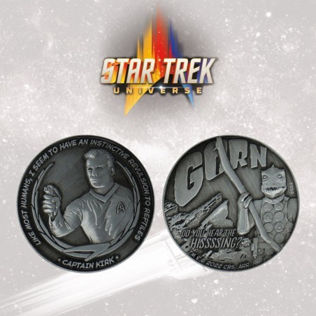 STAR TREK KIRK AND GORN LIMITED EDITION COLLECTIBLE COIN