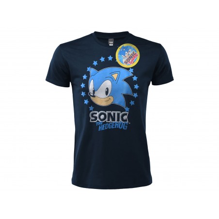 MAGLIA T SHIRT SONIC THE HEDGEHOG BLU