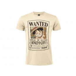 T SHIRT ONE PIECE MONKEY D LUFFY WANTED