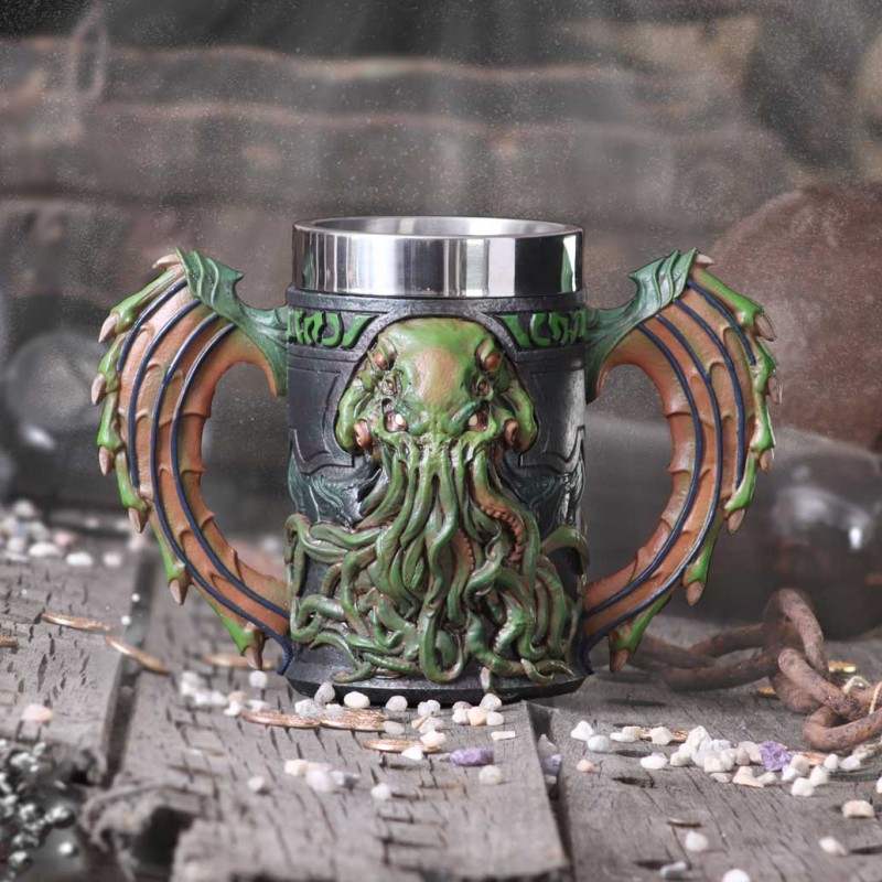 NEMESIS NOW CHTULHU TANKARD BOCCALE RESIN