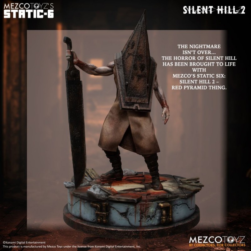 MEZCO TOYS SILENT HILL 2 RED PYRAMID THING STATIC-6 STATUE FIGURE