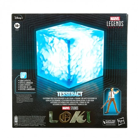 MARVEL LEGENDS TESSERACT LIGHT UP FULL SCALE 1/1 REPLICA STATUE WITH LOKI ACTION FIGURE