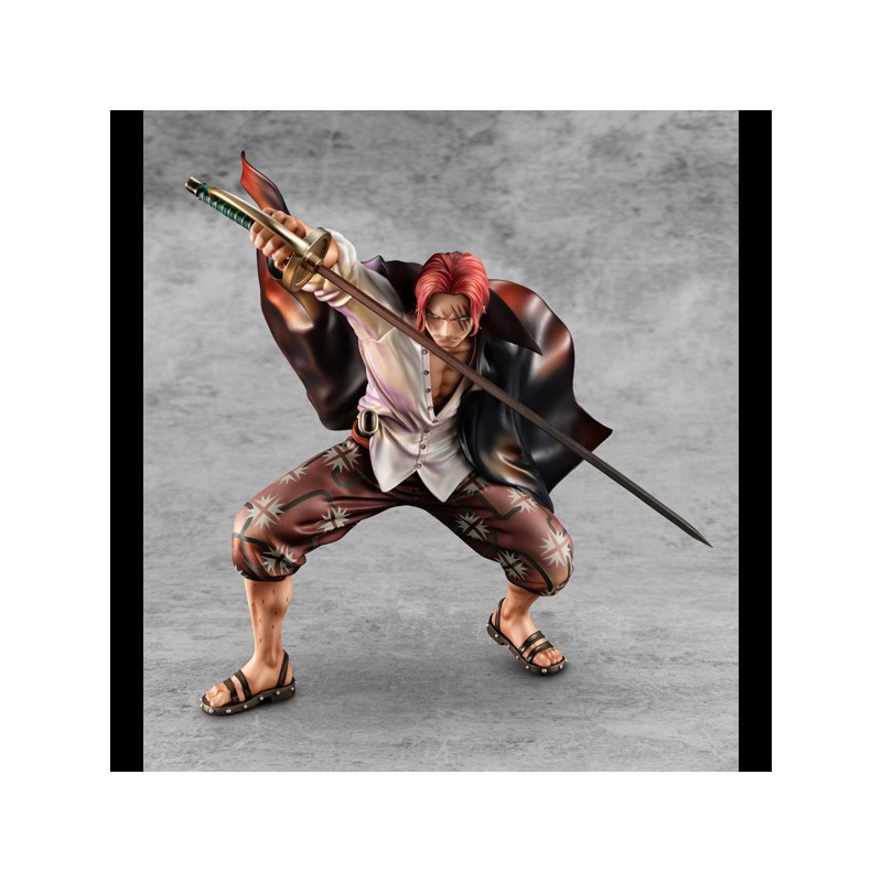 MEGAHOUSE ONE PIECE P.O.P. RED HAIRED SHANKS STATUE FIGURE