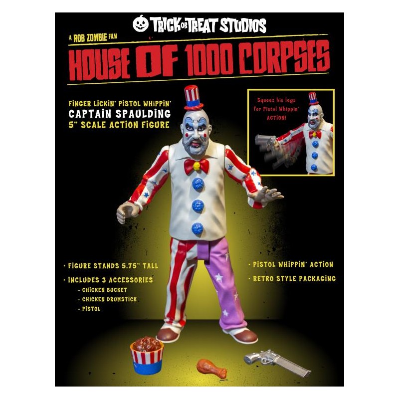 TRICK OR TREAT STUDIOS HOUSE OF 1000 CORPSES CAPTAIN SPAULDING ACTION FIGURE
