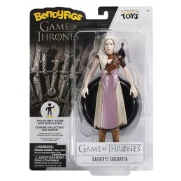 NOBLE COLLECTIONS GAME OF THRONES BENDYFIGS DAENERYS TARGARYEN ACTION FIGURE