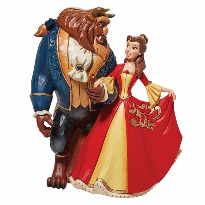 ENESCO BEAUTY AND THE BEAST ENCHANTED CHRISTMAS STATUE FIGURE