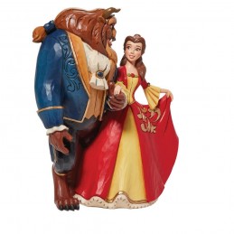 LA BELLA E LA BESTIA NATALE INCANTATO STATUA FIGURE ENESCO