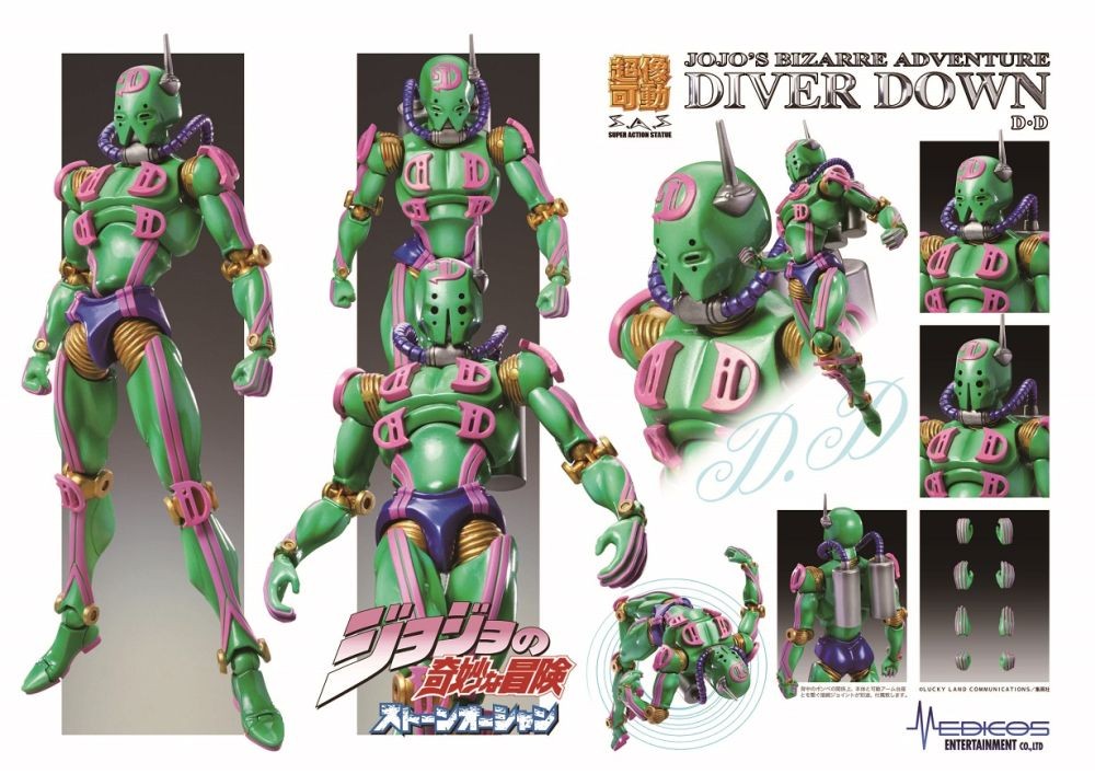  JoJo's Bizarre Adventure Part 3: Chozo Kado Silver Chariot  Super Action Statue Figure, Multicolor : Toys & Games