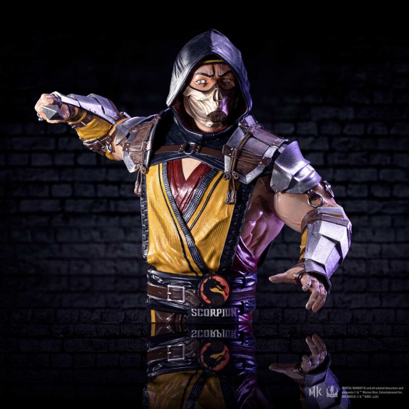 MORTAL KOMBAT SCORPION FIGURE STATUA BUSTO NEMESIS NOW