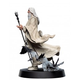 WETA LORD OF THE RINGS SARUMAN THE WHITE 26CM STATUE FIGURES OF FANDOM