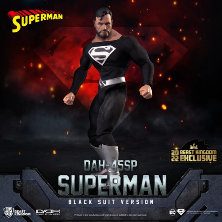 SUPERMAN BLACK SUIT VERSION DAH-045SP ACTION FIGURE