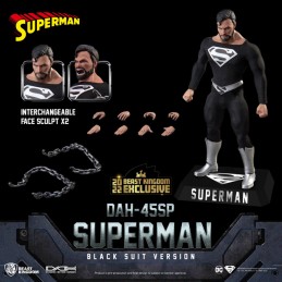 BEAST KINGDOM SUPERMAN BLACK SUIT VERSION DAH-045SP ACTION FIGURE