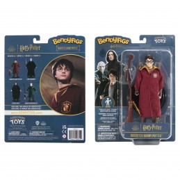 NOBLE COLLECTIONS HARRY POTTER BENDYFIGS HARRY QUIDDITCH ACTION FIGURE