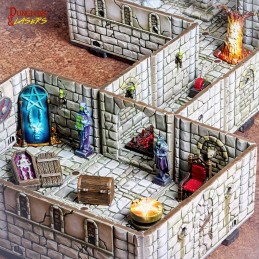 DUNGEONS AND LASERS FANTASY DUNGEON STARTER SET AMBIENTAZIONE PER MINIATURES GAME ARCHON STUDIO