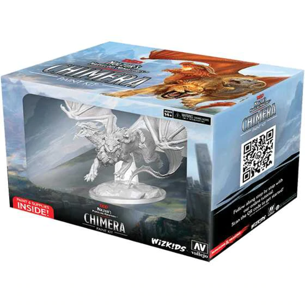 WIZKIDS DUNGEONS AND DRAGONS NOLZUR'S CHIMERA XL PAINT KIT MINIATURE
