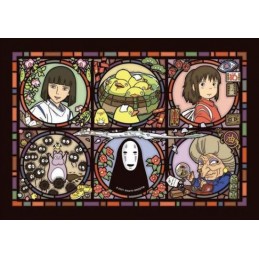 SPIRITED AWAY STAINED GLASS 208 PCS PUZZLE STUDIO GHIBLI