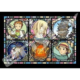 STUDIO GHIBLI HOWL'S MOVING CASTLE STAINED GLASS 208 PCS PUZZLE JIGSAW