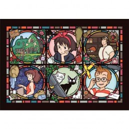 STUDIO GHIBLI KIKI'S DELIVERY SERVICE STAINED GLASS 208 PCS PUZZLE JIGSAW