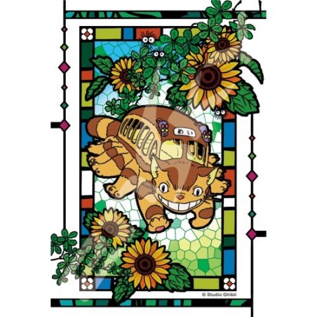 MY NEIGHBOR TOTORO CATBUS STAINED GLASS 126 PCS PUZZLE JIGSAW