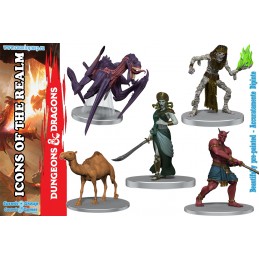 WIZKIDS DUNGEONS AND DRAGONS SAND AND STONE 8X BOOSTER BRICK MINIATURE