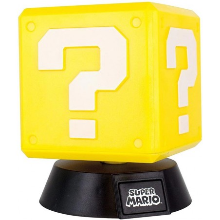 SUPER MARIO QUESTION BLOCK LIGHT LAMPADA