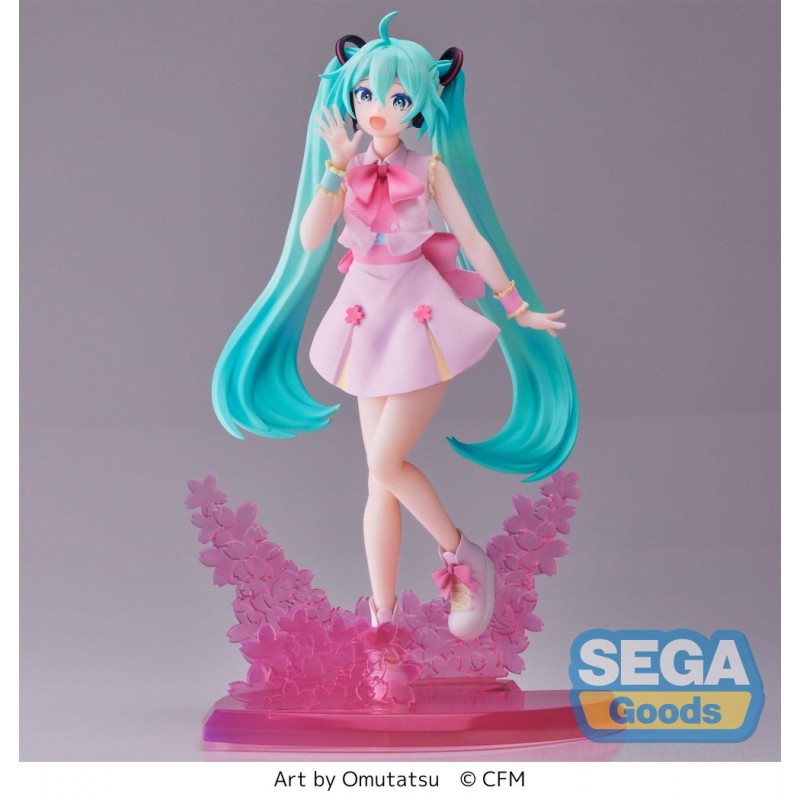 SEGA GOODS HATSUNE MIKU LUMINASTA OMUTATSU FIGURE STATUA