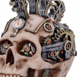 STRIKE A CHORD STEAMPUNK SKULL STATUA NEMESIS NOW