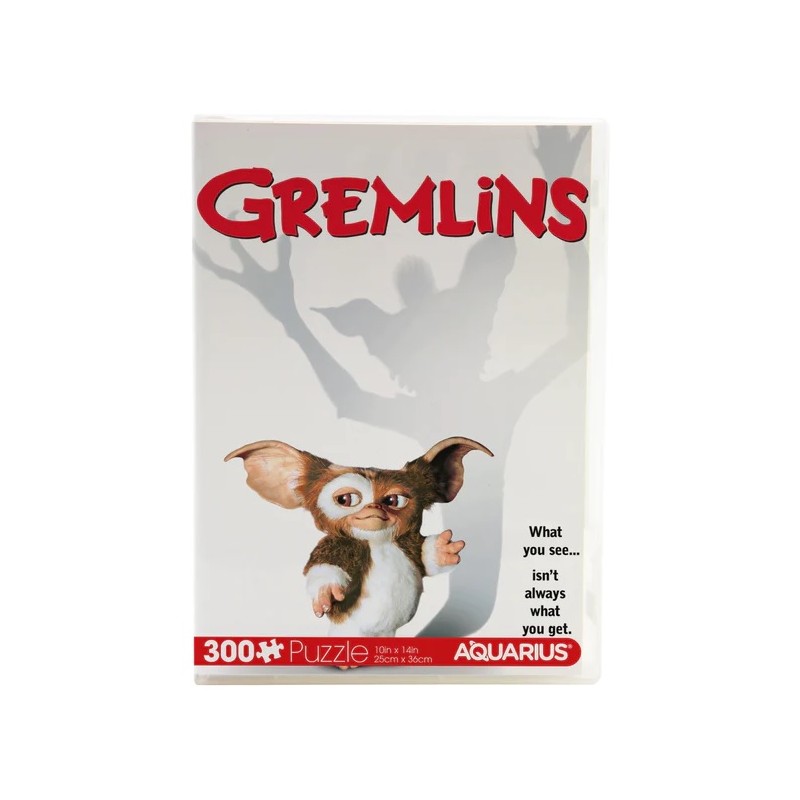 AQUARIUS ENT GREMLINS VHS COVER 300 PCS PUZZLE JIGSAW 25X36CM