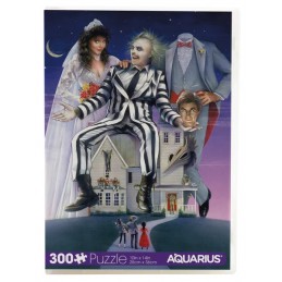 AQUARIUS ENT BEETLEJUICE VHS COVER 300 PCS PUZZLE JIGSAW 25X36CM