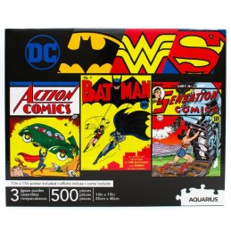 DC COMICS COVERS 3X 500 PCS PUZZLE 47X35CM AQUARIUS ENT