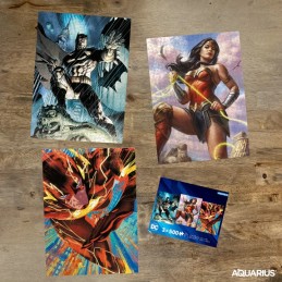 AQUARIUS ENT DC COMICS HEROES 3X 500 PCS PUZZLE JIGSAW 47X35CM