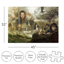 AQUARIUS ENT LORD OF THE RINGS 3000 PCS JIGSAW PUZZLE 80X112CM