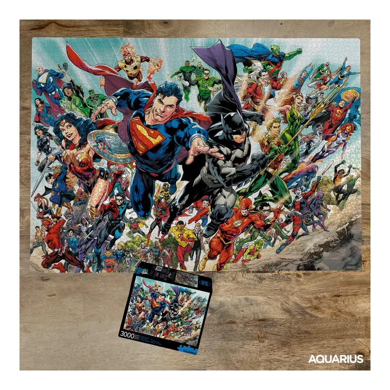 AQUARIUS ENT DC COMICS SUPERHEROES 3000 PCS JIGSAW PUZZLE 80X112CM