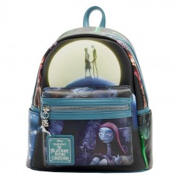 LOUNGEFLY THE NIGHTMARE BEFORE CHRISTMAS FINAL FRAME MINI BACKPACK
