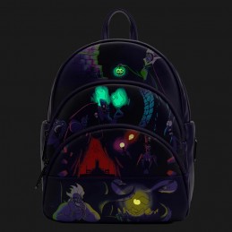 LOUNGEFLY DISNEY VILLAINS GLOW IN THE DARK MINI BACKPACK