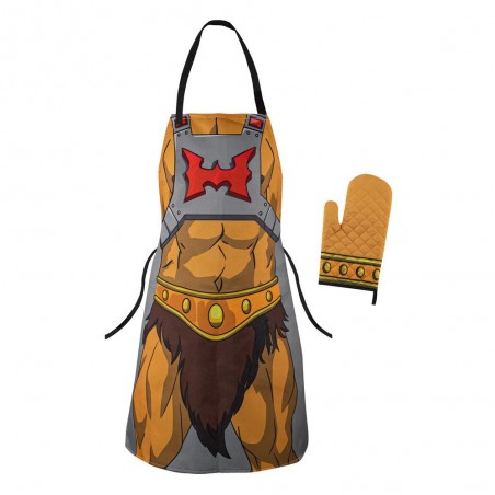 MASTERS OF THE UNIVERSE REVELATION HE-MAN APRON AND OVEN MITT