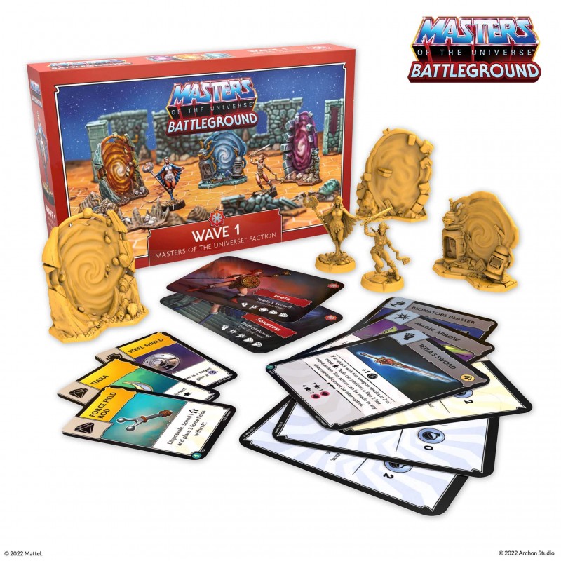 MASTERS OF THE UNIVERSE BATTLEGROUND ESPANSIONE WAVE 1 MOTU FACTION INGLESE ARCHON STUDIO