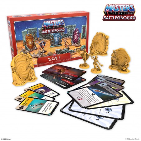 MASTERS OF THE UNIVERSE BATTLEGROUND ESPANSIONE WAVE 1 MOTU FACTION INGLESE