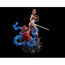 MASTERS OF THE UNIVERSE TEELA AND ORKO ART SCALE 1/10 DELUXE STATUA FIGURE IRON STUDIOS