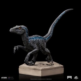 JURASSIC PARK ICONS VELOCIRAPTOR BLUE STATUA FIGURE IRON STUDIOS