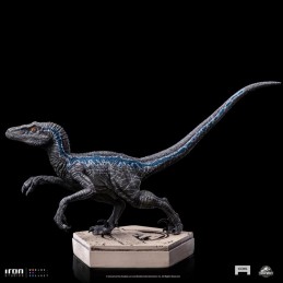 JURASSIC PARK ICONS VELOCIRAPTOR BLUE STATUA FIGURE IRON STUDIOS