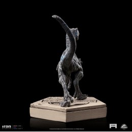 JURASSIC PARK ICONS VELOCIRAPTOR BLUE STATUA FIGURE IRON STUDIOS