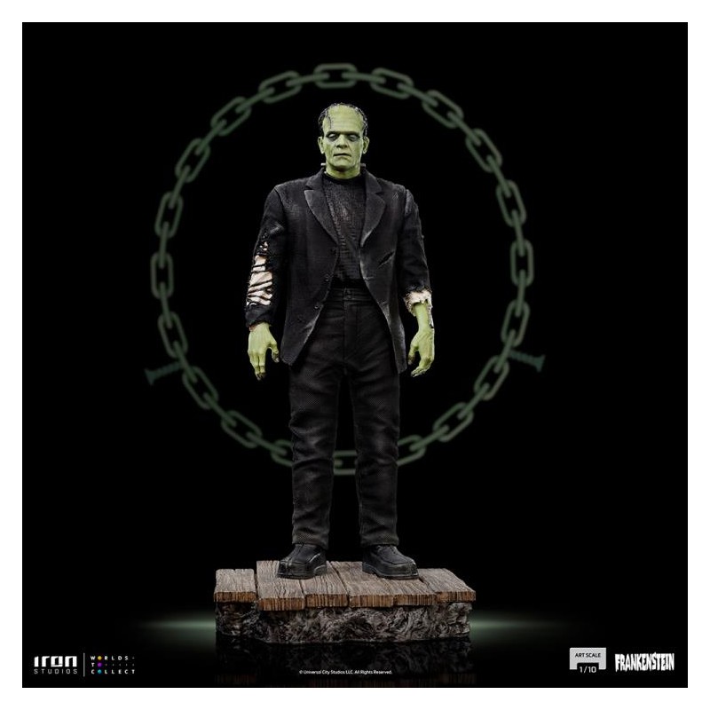 UNIVERSAL MONSTERS FRANKENSTEIN ART SCALE 1/10 STATUA FIGURE IRON STUDIOS